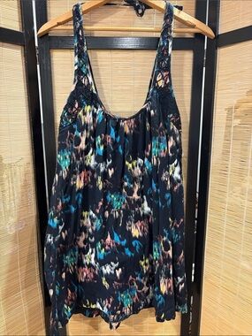 Roxy Black Multicolor Patterned beach dress